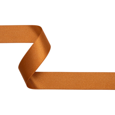 Pumpkin Double Face French Satin Ribbon - 1"