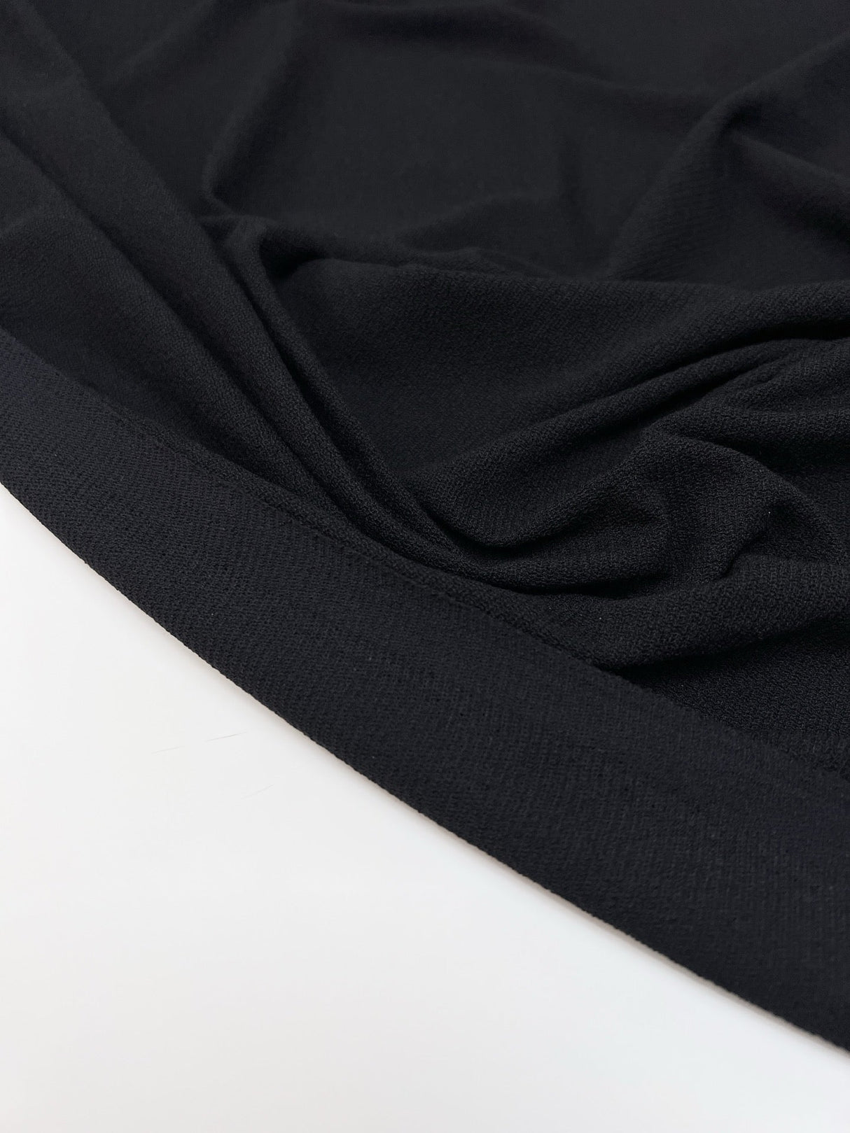 Viscose Knit Fabric Black Stretch