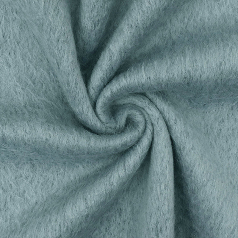 1 Yard Soft Blue Shaggy Acrylic Woven Fabric Coats Home Decor 58 Inches Width