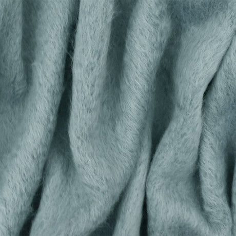 1 Yard Soft Blue Shaggy Acrylic Woven Fabric Coats Home Decor 58 Inches Width