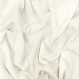 1 Yard Light Ivory Solid Stretch Cotton Brushed French Terry Sweatshirt Fabric 64 Inches Width