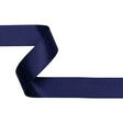 Deep Navy Double Face French Satin Ribbon - 1"