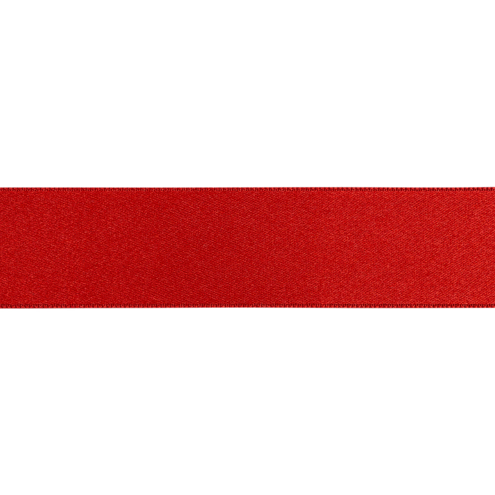 Garnet Double Face French Satin Ribbon - 1"
