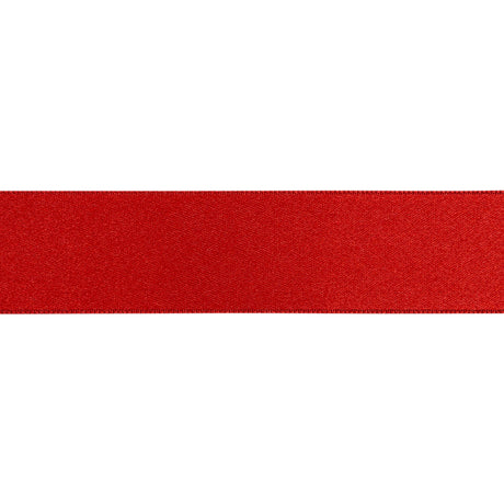Garnet Double Face French Satin Ribbon - 1"