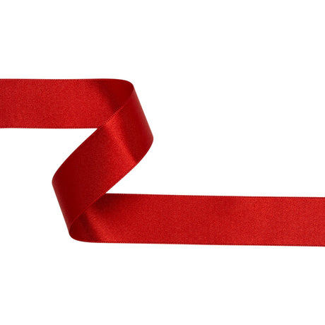 Garnet Double Face French Satin Ribbon - 1"
