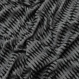 1 Yard Dusty Gray Black Abstract Jacquard Stretch Knit Fabric for Apparel Dresses Dancewear Blouses 49 Inches Width