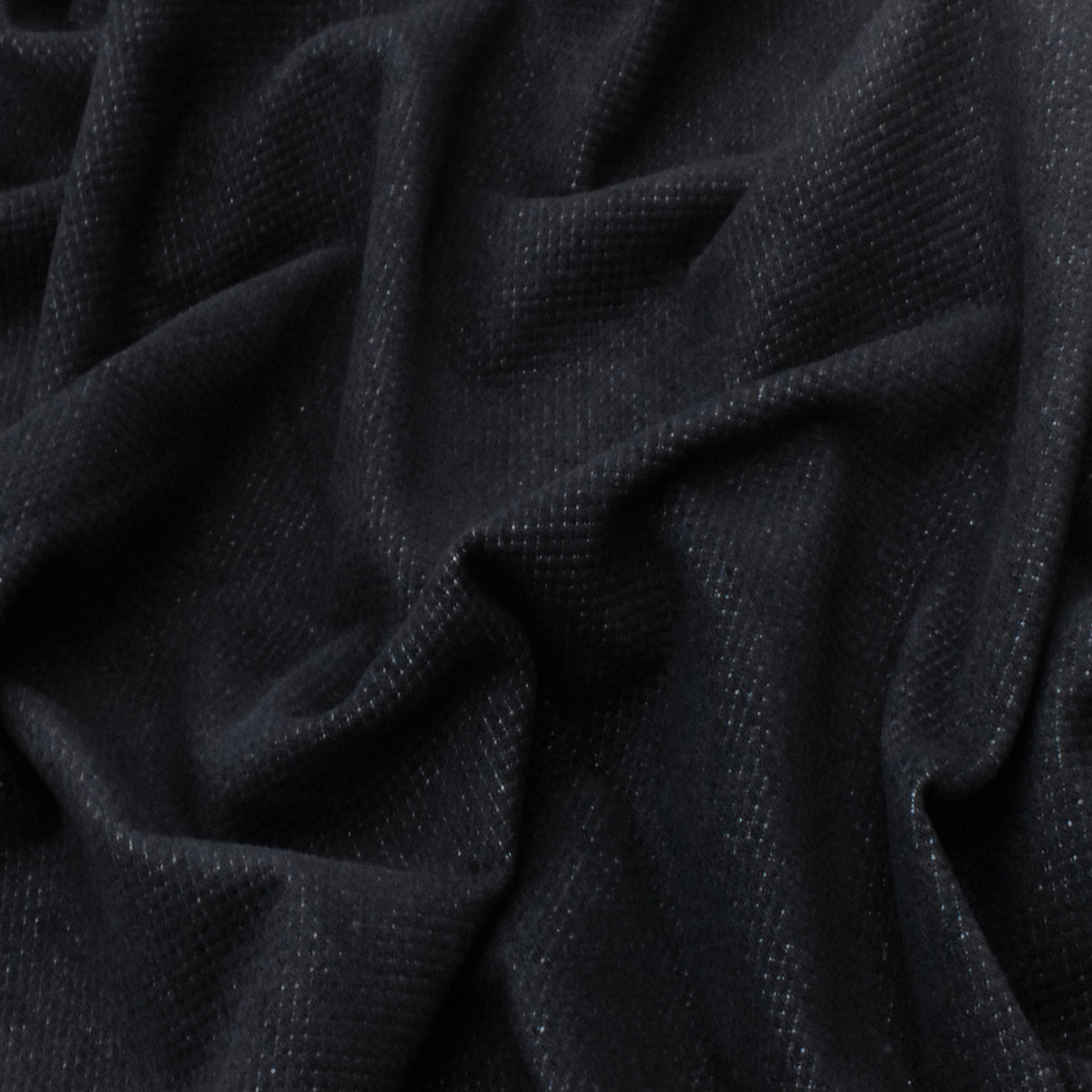 1 Yard Darkness Blue Gray Texture Cotton Polyester Dobby Woven Fabric for Jackets Coats Apparel 60 Inches Width