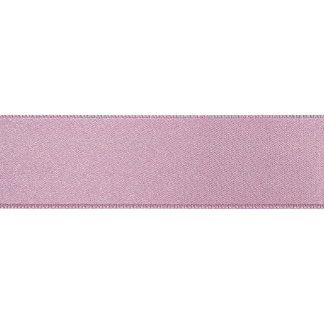 Mauve Double Face French Satin Ribbon - 1"