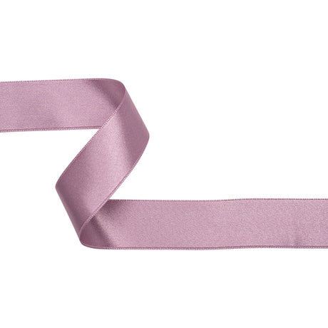 Mauve Double Face French Satin Ribbon - 1"