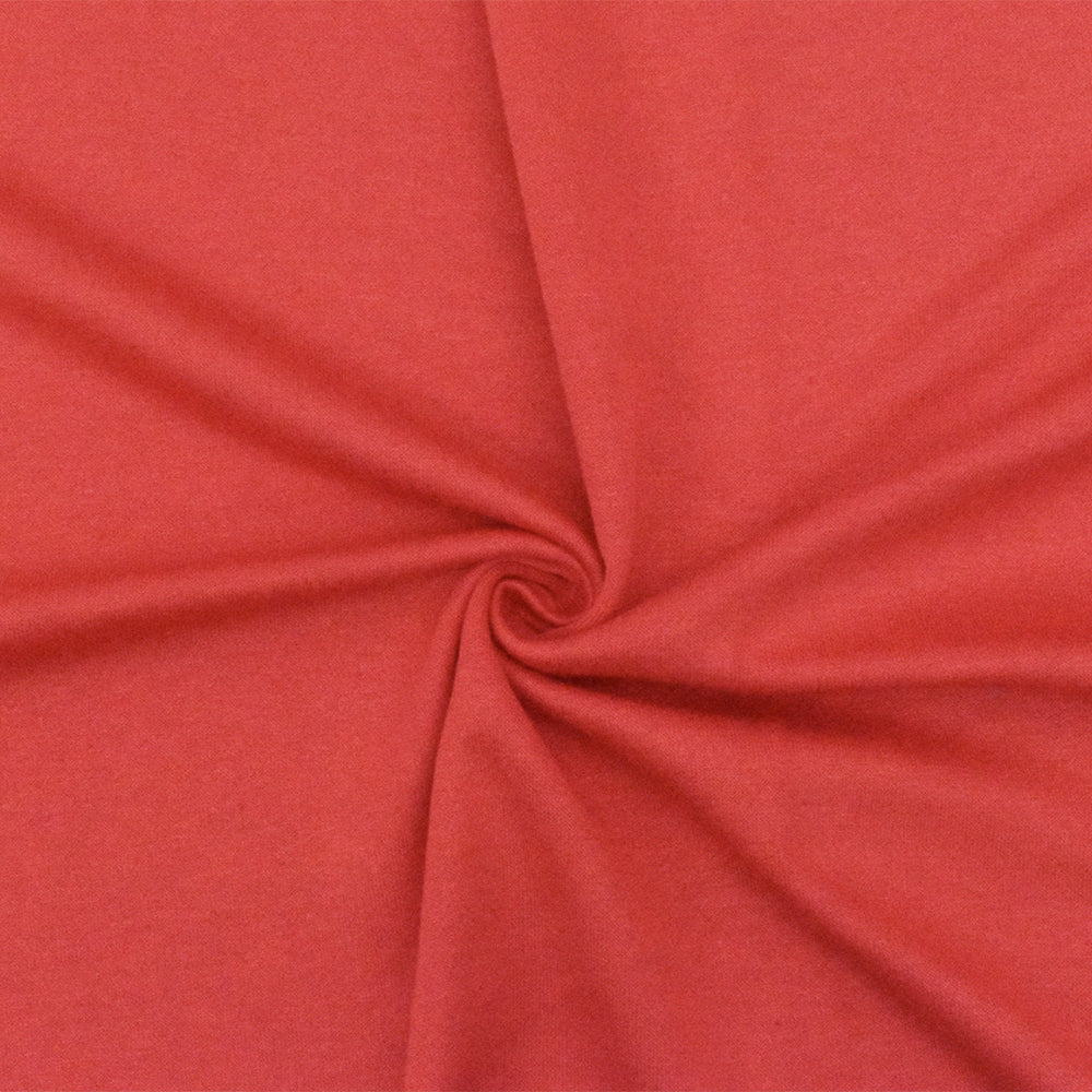 1 Yard Flower Red Solid Stretch Double Knit Fabric for Apparel Dresses Jackets Crafts 51 Inches Width