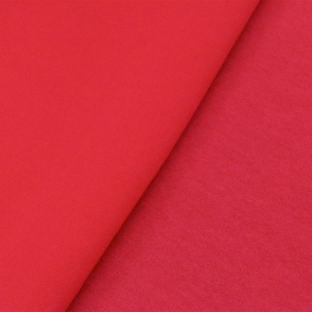 1 Yard Coral Dusty Red Solid Stretch Double Knit Fabric for Apparel Jackets Activewear Crafts 63 Inches Width