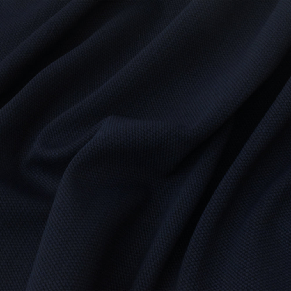 1 Yard Midnight Blue-Black Texture Stretch Bonded Double Knit Fabric 52 Inches Wide