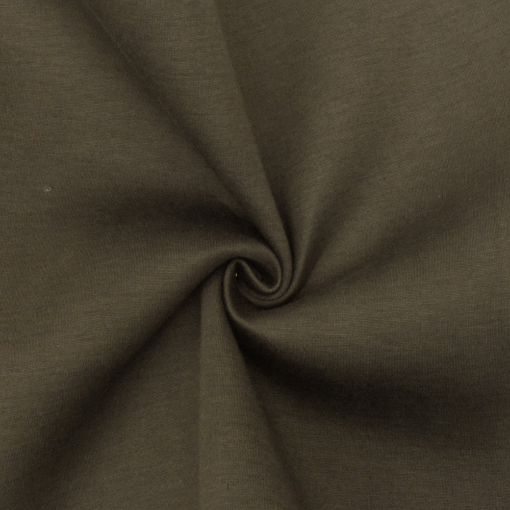 1 Yard Heather Gray-Brown Stretch Bonded Double Knit Fabric 60 Inches Wide