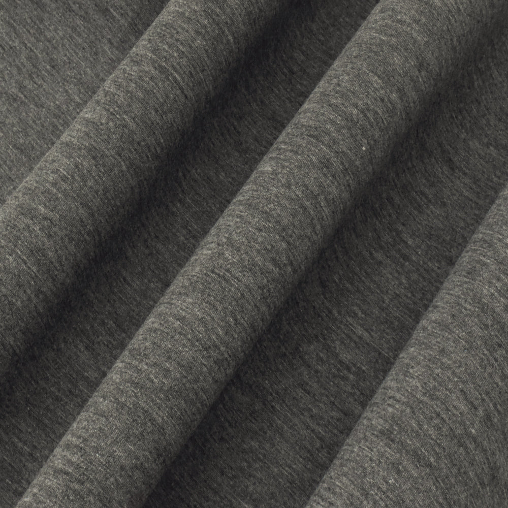 1 Yard Heather Gray-Brown Stretch Bonded Double Knit Fabric 60 Inches Wide