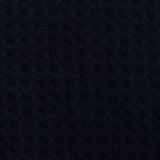 1 Yard Abyss Blue 3D Net-Like Stretch Cotton Double Knit Fabric 59 Inches Wide