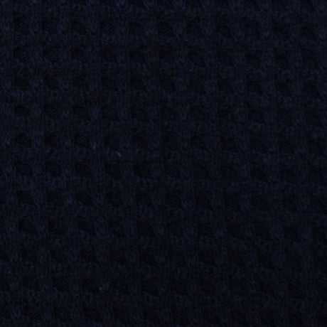 1 Yard Abyss Blue 3D Net-Like Stretch Cotton Double Knit Fabric 59 Inches Wide