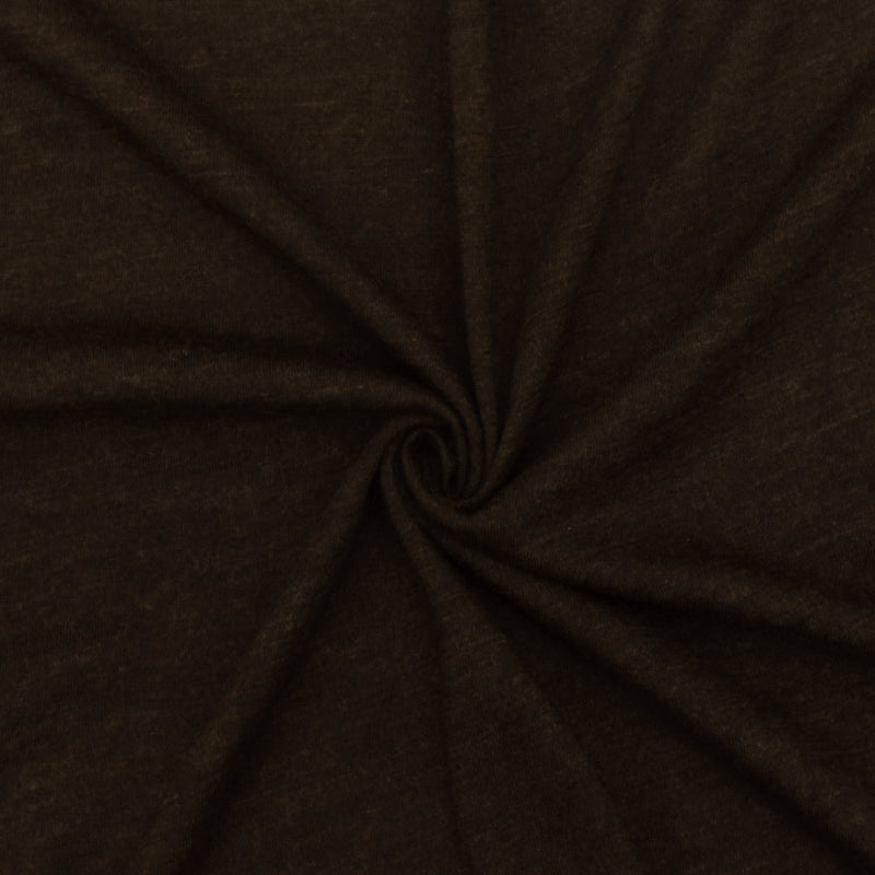 1 Yard Muddy Brown Solid Stretch Polyester Jersey Knit Fabric 56 Inches Wide