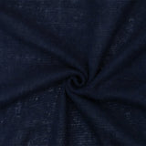 1 Yard Dark Navy Solid Polyester Wool Jersey Knit Fabric 54 Inches Wide