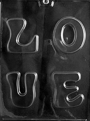 "Love" Letters Chocolate Mold - LPV064