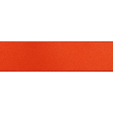 Pumpkin Double Face French Satin Ribbon - 1"