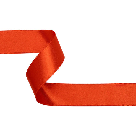 Pumpkin Double Face French Satin Ribbon - 1"