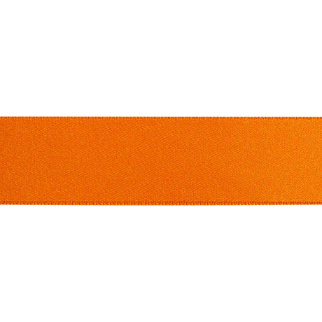 Orange Double Face French Satin Ribbon - 1"