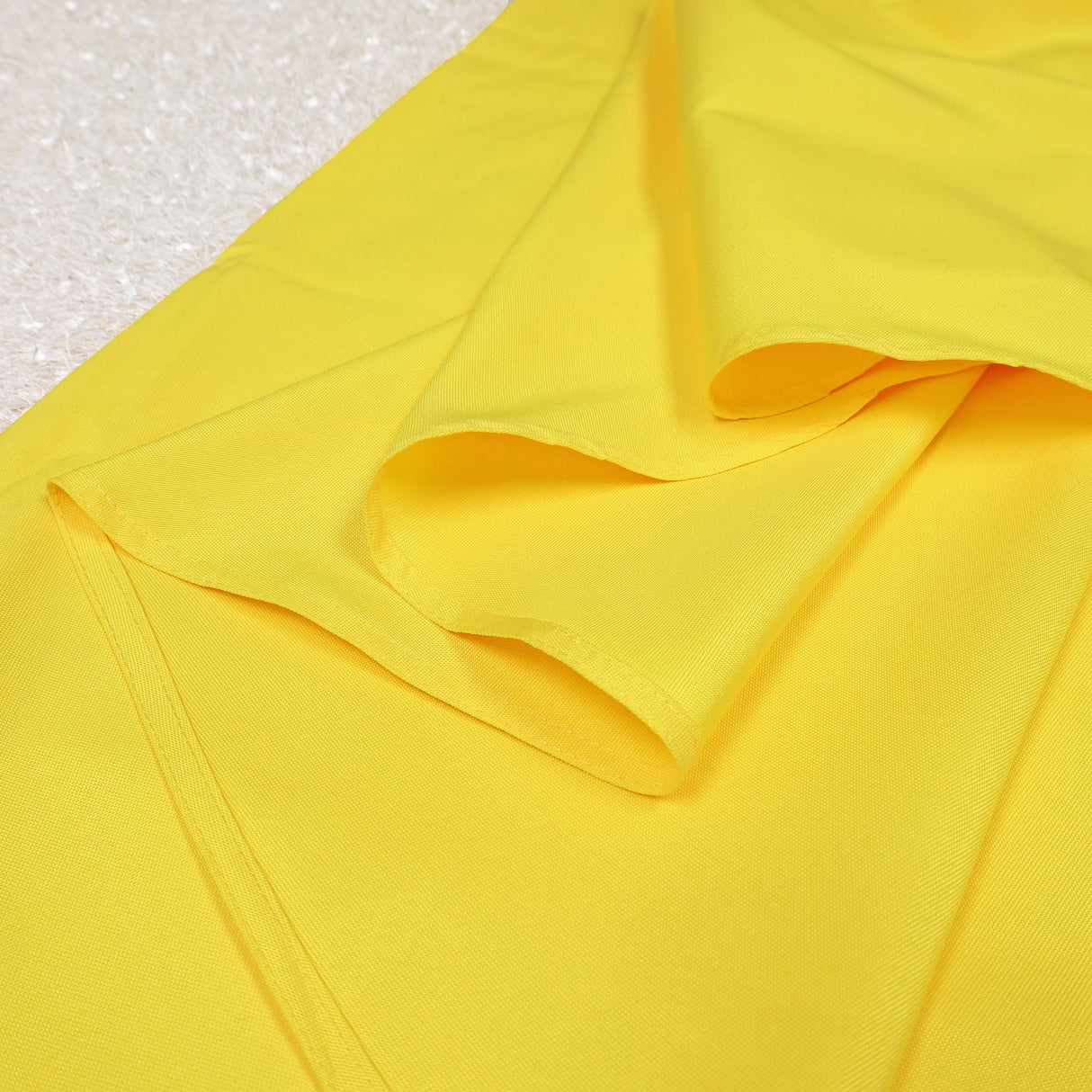 Round Polyester Tablecloth 132" Canary Yellow