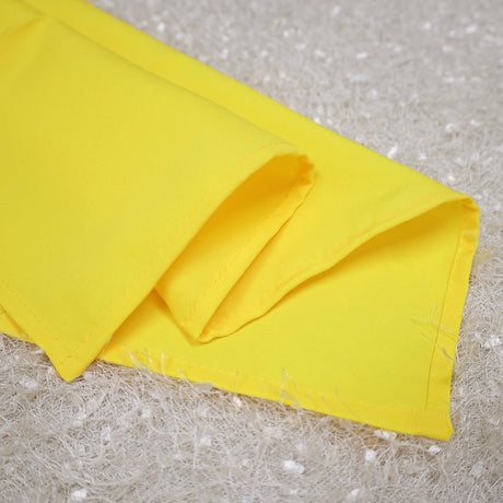 Polyester Table Overlay Topper 72x72 Square Canary Yellow