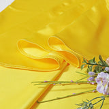 Round Heavy Duty Satin Tablecloth 132" Canary Yellow
