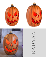 16 in Halloween Classics Plug-in LED Happy Jack-O-Lantern The Home Accents Holiday