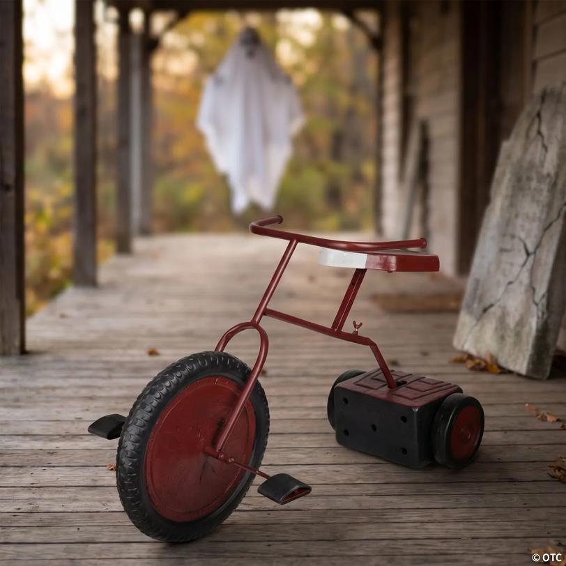 16" x 26" Animated Ghostly Tricycle Halloween Decoration