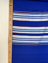 Silk Polyester Jacquard Printed Blue