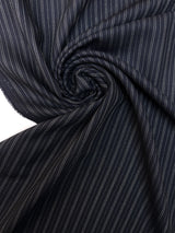 Wool Striped Herringbone Fabric