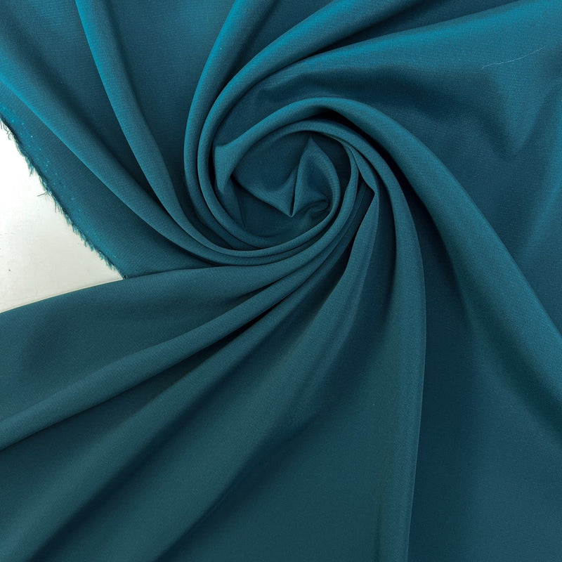 Crepe Woven Fabric Green Blue
