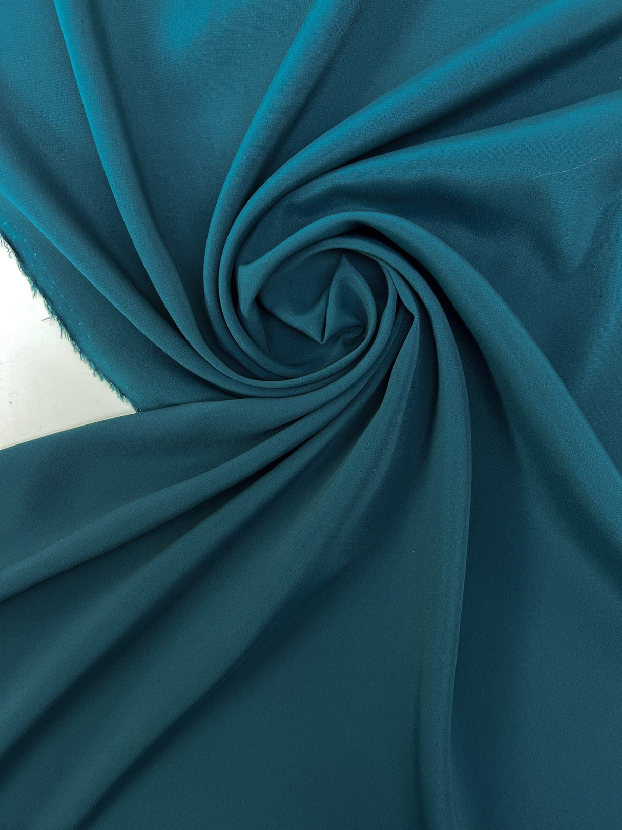 Crepe Woven Fabric Green Blue