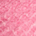 Swirl Rosebud Faux Fur Fabric - 100 Percent Polyester Faux Fur Fabric, Rose Pattern, 60" Width, 11 MM Pile Length (1 Yard)