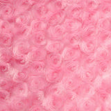 Swirl Rosebud Faux Fur Fabric - 100 Percent Polyester Faux Fur Fabric, Rose Pattern, 60" Width, 11 MM Pile Length (1 Yard)