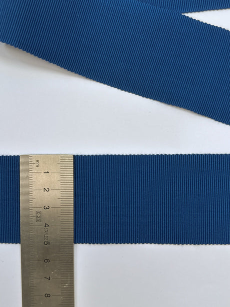 Viscose Rayon Blue Rep Weave