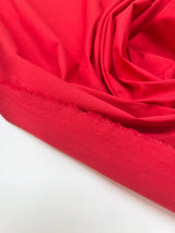 Cotton Rep Weave Fabric Red Stretch