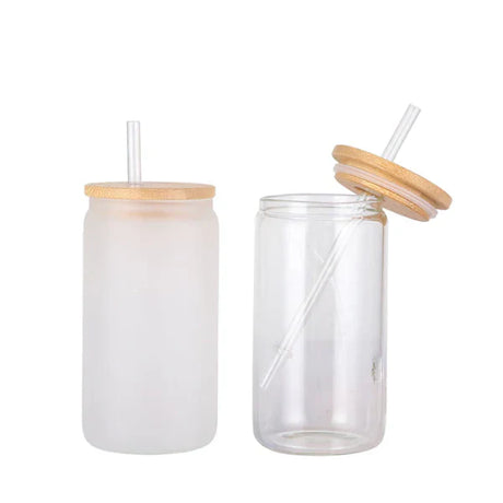 16Oz Clear Glass Tumbler Glass Fabric - Clear, Double Wall Insulated, 16 Oz (1 Unit)