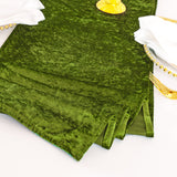 Velvet Table Runner 13x108 Moss Green/Olive Green