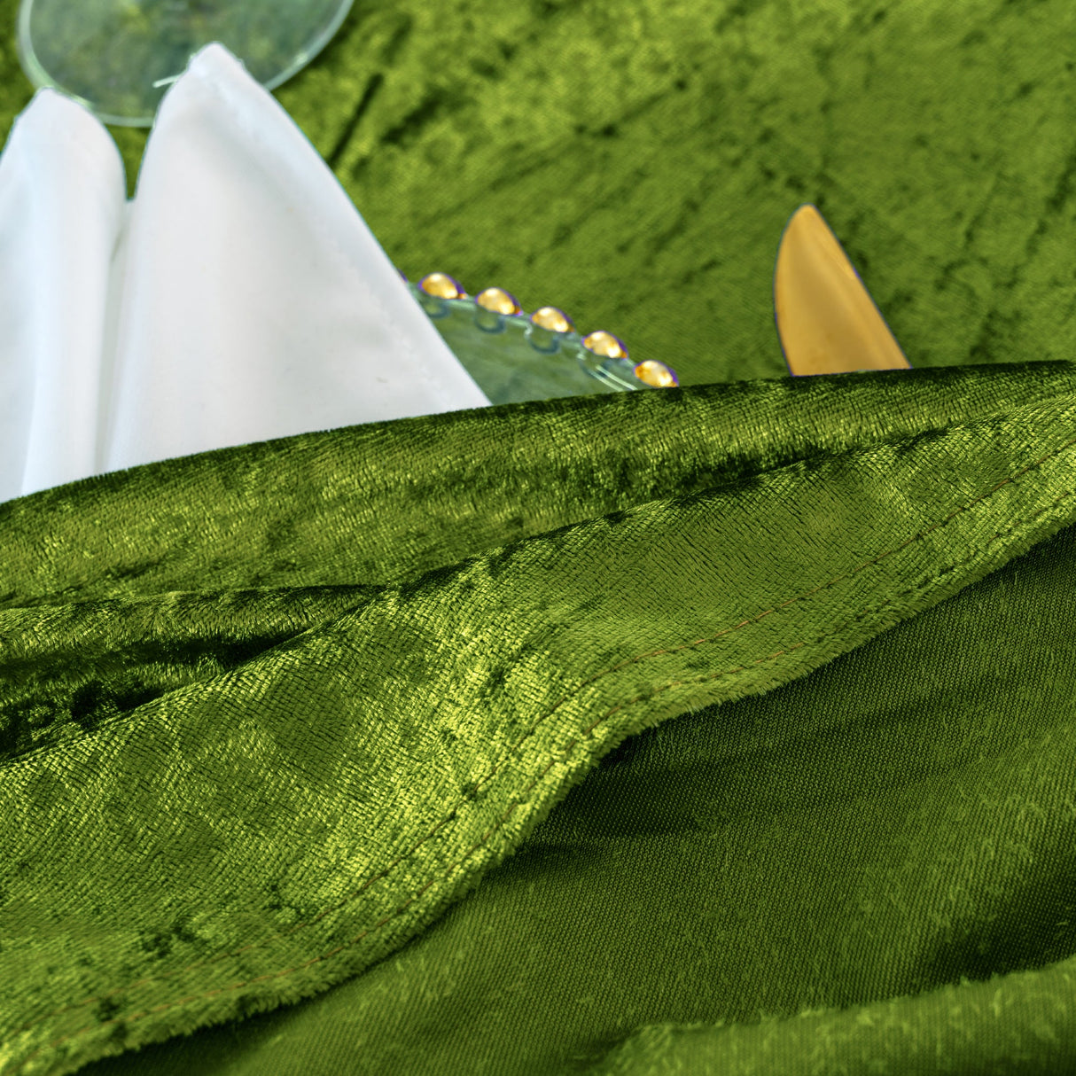 Velvet Dinner Napkins 20x20 Ice Crushed