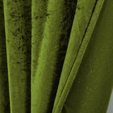 Velvet Backdrop Curtain Drape Panel 12 ft x 57 in Moss Green/Olive Green