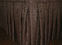 Floral Damask Jacquard Polyester Table Skirt