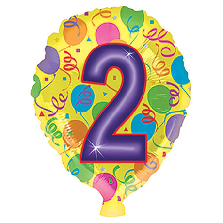 Foil Balloon #2 Birthday Shape