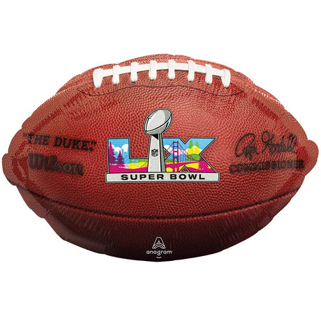 Football Foil Balloon 17 Inch Super Bowl 60