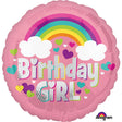 Foil Balloon Birthday Girl Rainbow Fun 17 Inch