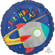 Foil Balloon Blast Off Birthday 17 Inch