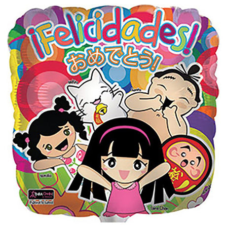 Foil Balloon Felicidades Q-Bloon