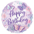 Foil Balloon Flutters Happy Birthday